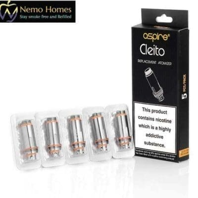 Buy Aspire Cleito Replacement Coils  - Free UK Next Day Delivery (no minimum spend)