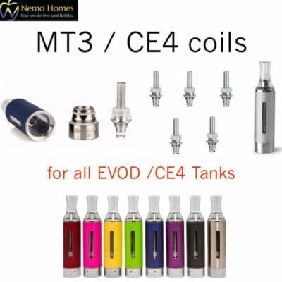 Buy Evod MT3 Coils and Charger Evod - Free UK Next Day Delivery (no minimum spend)
