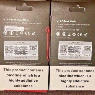 Buy SMOK TFV 12 Prince Tank + O rings | Fat Boy Replacement Glass  - Free UK Next Day Delivery (no minimum spend)