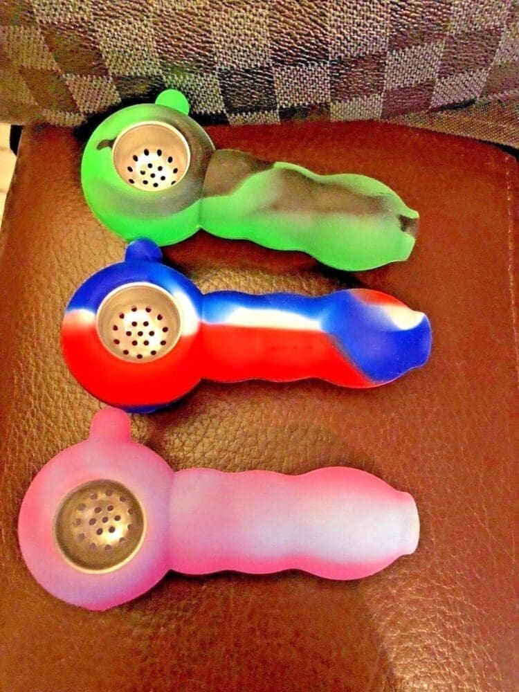 Buy Soft Silicone Pocket Size Tobacco Smoking Pipe Handmade Colour Uk post  - Free UK Next Day Delivery (no minimum spend)