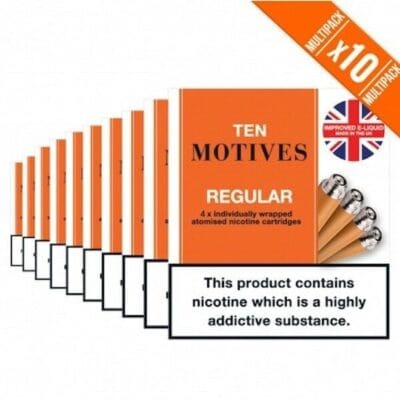 Buy Regular and Menthol 10 Motives Cartridges Cartomizer - Free UK Next Day Delivery (no minimum spend)