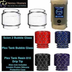 Buy Innokin 810 Drip Tip | Scion Glass | Plex Glass  - Free UK Next Day Delivery (no minimum spend)
