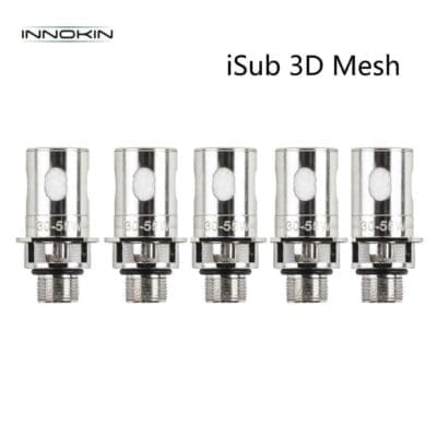 Buy Innokin iSub Plex 3D Coils  - Free UK Next Day Delivery (no minimum spend)