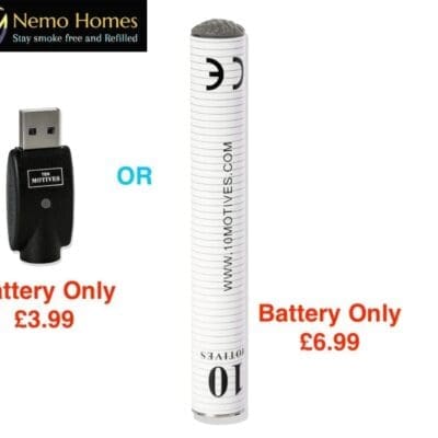 Buy Ten Motives V2 Battery and USB Battery - Free UK Next Day Delivery (no minimum spend)