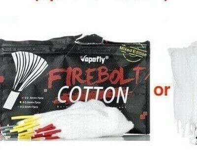 Buy Vapefly FiREBOLT and Cotton Clouds  - Free UK Next Day Delivery (no minimum spend)